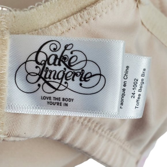 Cake Lingerie Toffee Beige Bra Nursing Maternity Wear Drop cup Inner sling 36D - Picture 15 of 16